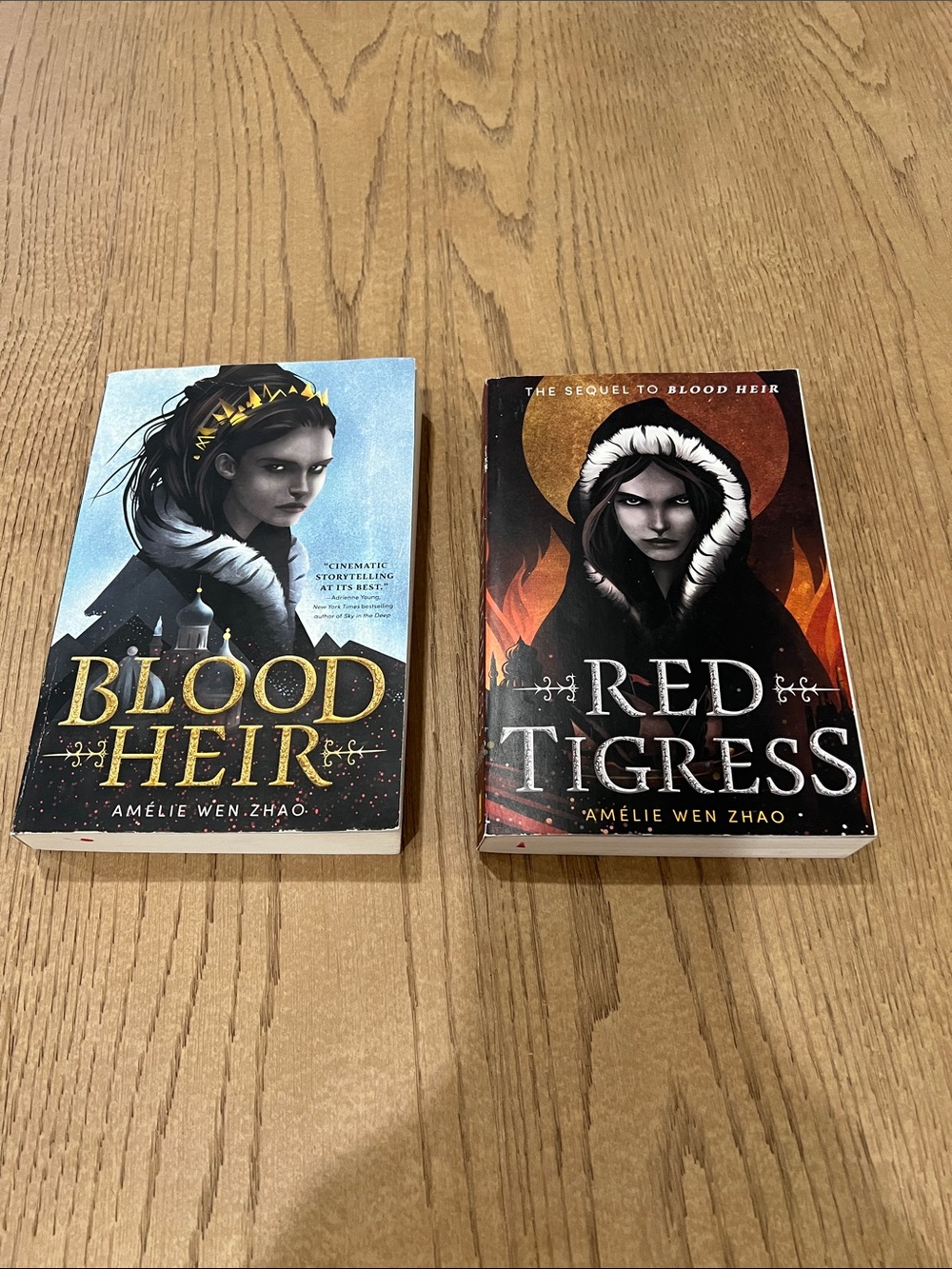 Blood Heir & Red Tigress books by Amelie Wen Zhao